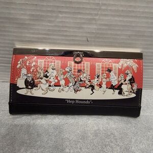 Red and Black Hep Hounds Wallet.NWOT.